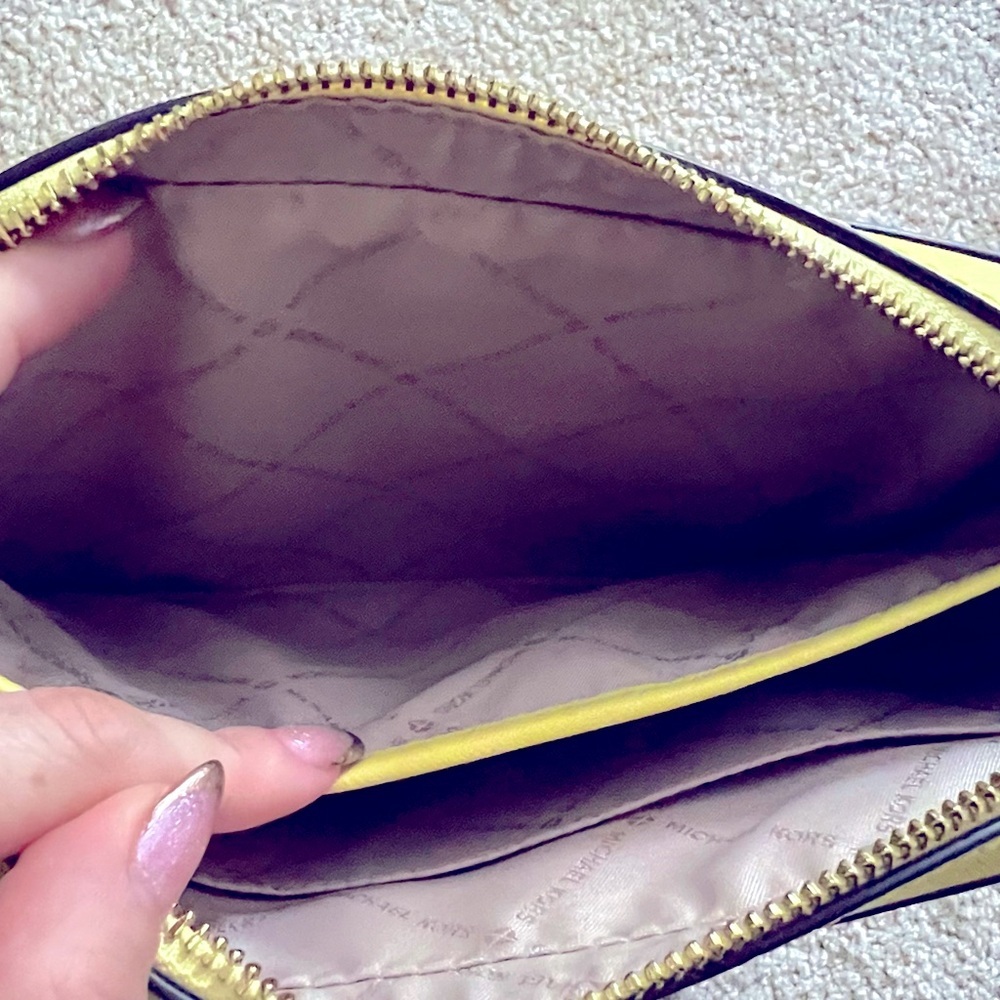 *Like New* Michael Kors Yellow Saffiano Leather Structured Crossbody Bag ๐ - Picture 11 of 12